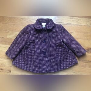 Monsoon Size 12-18M Wool Blend Pea Coat